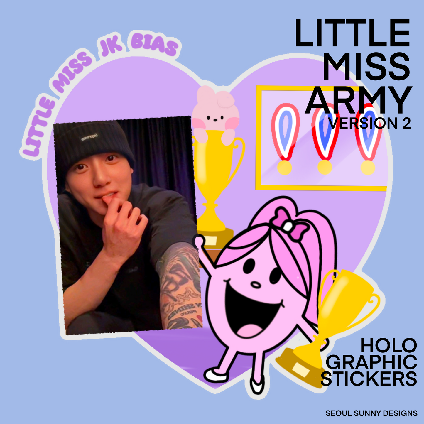 Little Miss ARMY Ver. 2 Holographic Stickers