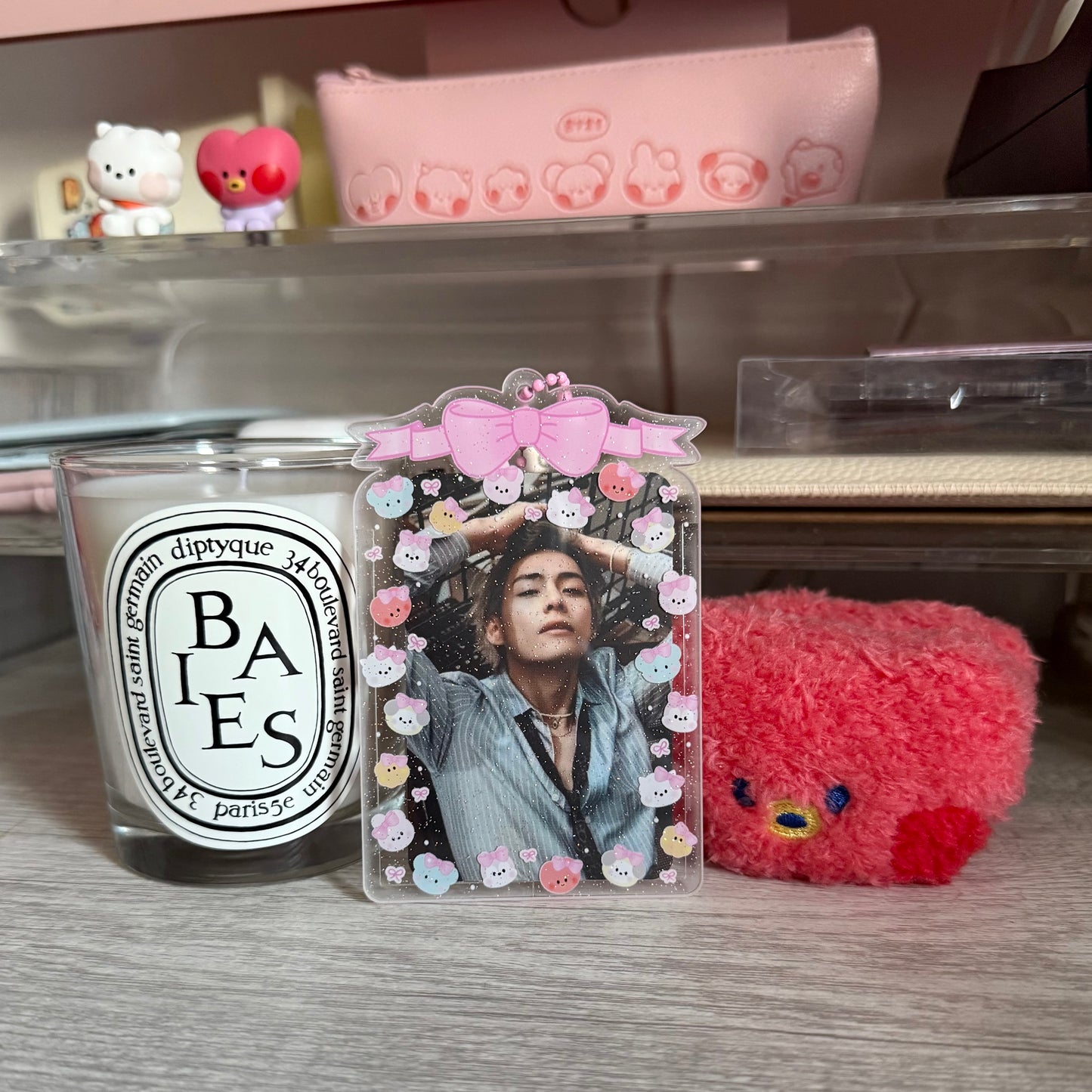 Bowtiful Glitter Acrylic Photostrip & Photocard Holder