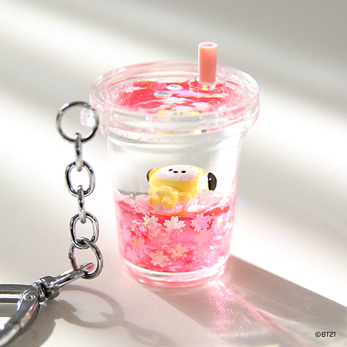BT21 Cherry Blossom Water Keyring