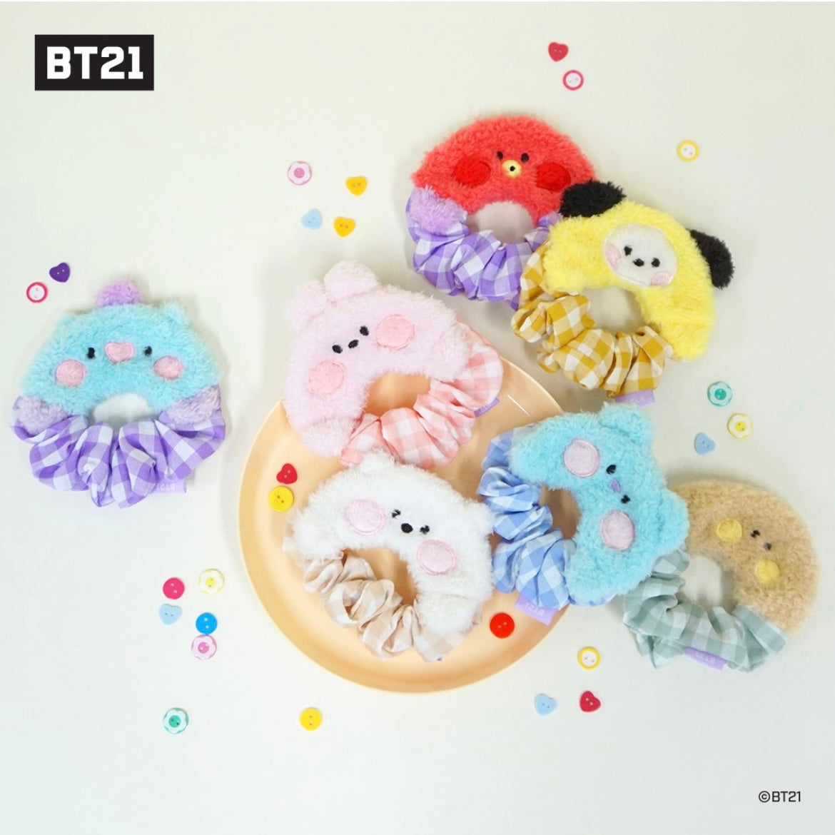 BT21 Minini Hair Scrunchie Japan Exclusive