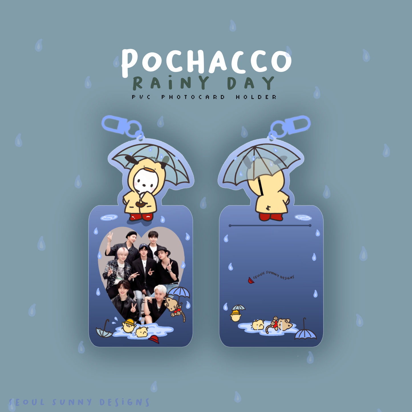 Seoul Sunny Designs Pochacco PVC Photocard Holders