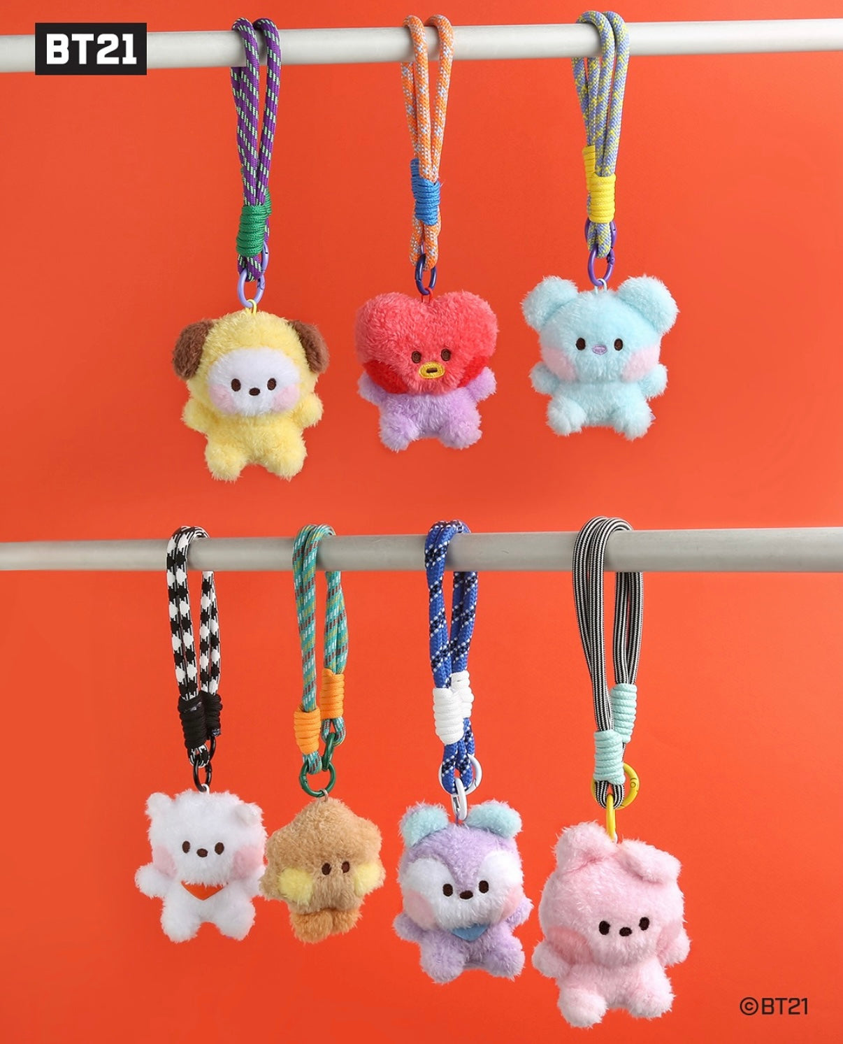 BT21 Minini Plush Keyring (Basic Mascot)