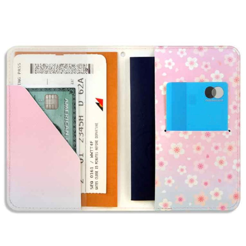 BT21 Leather Patch Cherry Blossom S Passport Cover