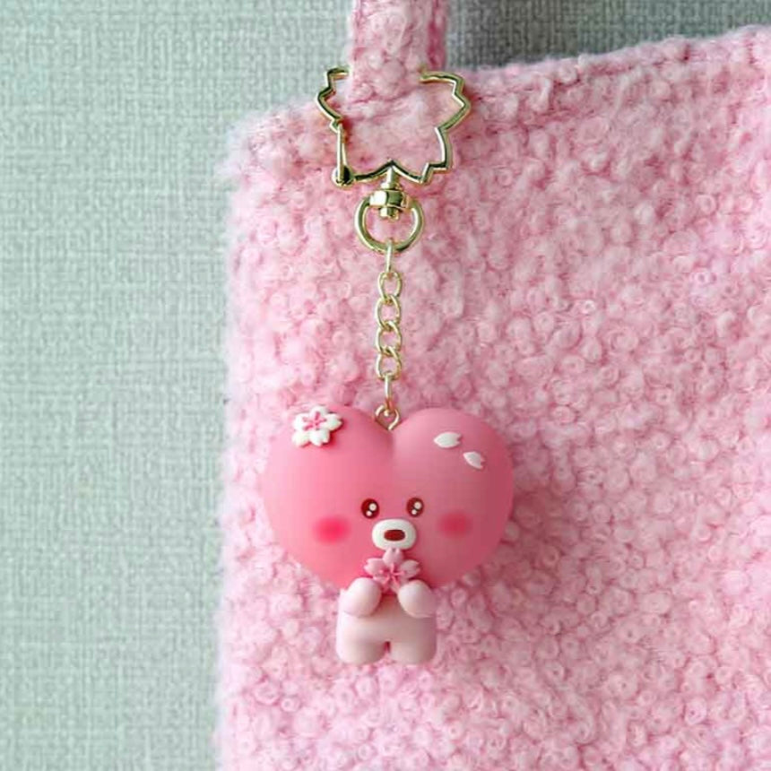 BT21 Cherry Blossom Figure Keyring