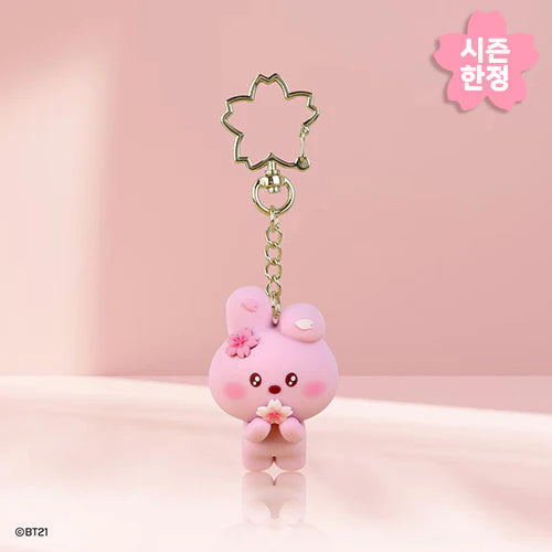 BT21 Cherry Blossom Figure Keyring