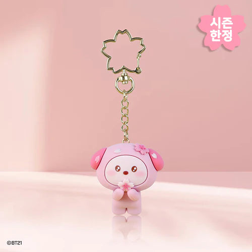 BT21 Cherry Blossom Figure Keyring