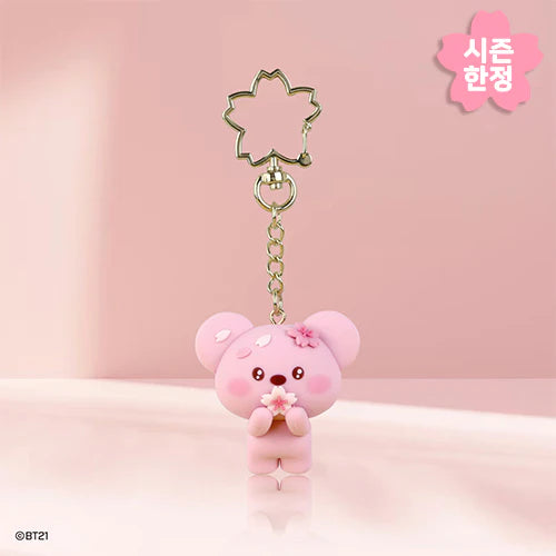 BT21 Cherry Blossom Figure Keyring