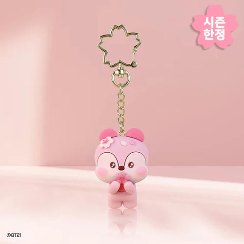 BT21 Cherry Blossom Figure Keyring