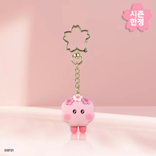 BT21 Cherry Blossom Figure Keyring