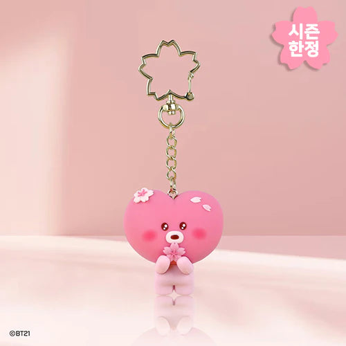 BT21 Cherry Blossom Figure Keyring