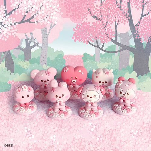 BT21 Cherry Blossom Standing Figure