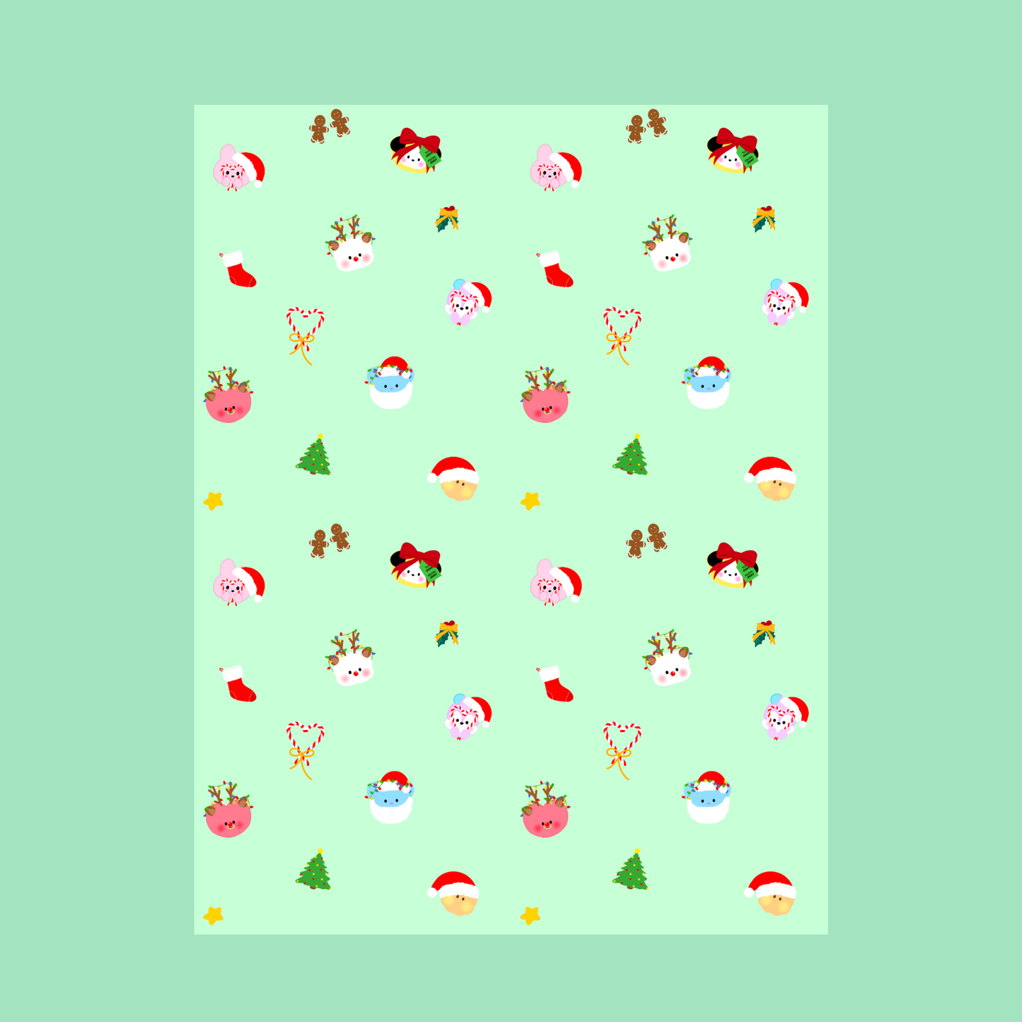 Seoul Sunny Designs Wrapping Paper & Gift Tags Holiday