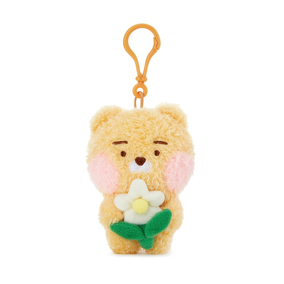 Kakao Friends Ryan Boucle Plush w/flower keyring