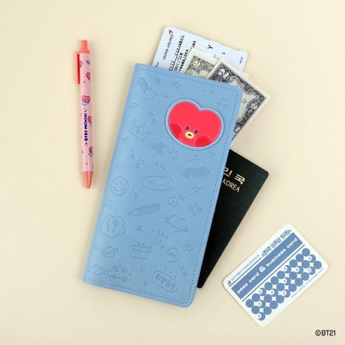 BT21 L Leather Patch Passport Cover