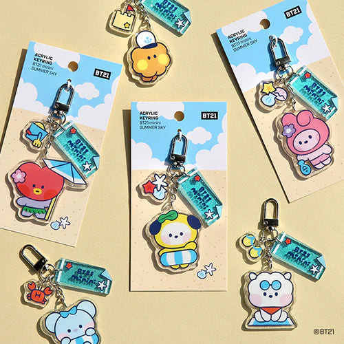 BT21 Summer Sky Keychain