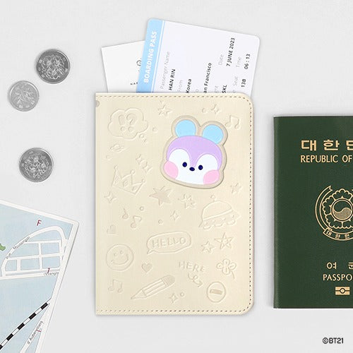 BT21 Minini Leather Patch Passport Cover