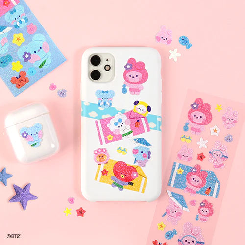 BT21 Summer Sky Hologram Holographic Stickers