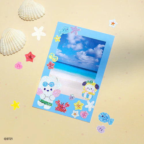 BT21 Summer Sky Hologram Holographic Stickers