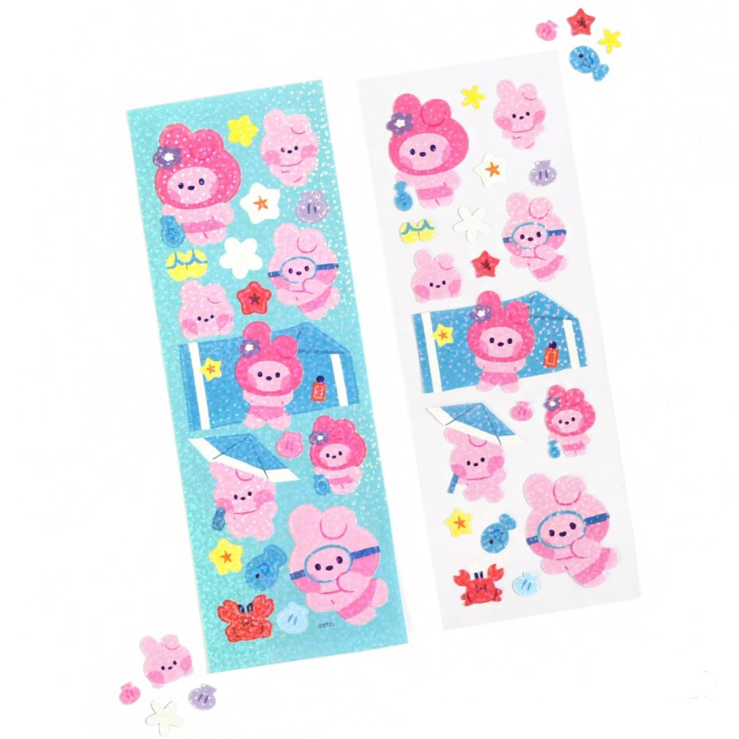 BT21 Summer Sky Hologram Holographic Stickers