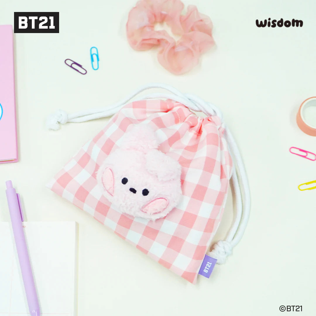 BT21 Minini Face Drawstring Pouch