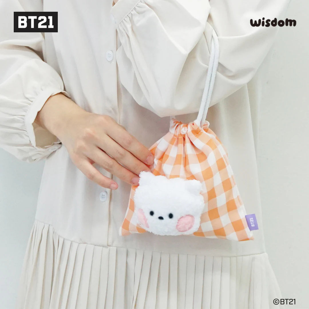 BT21 Minini Face Drawstring Pouch
