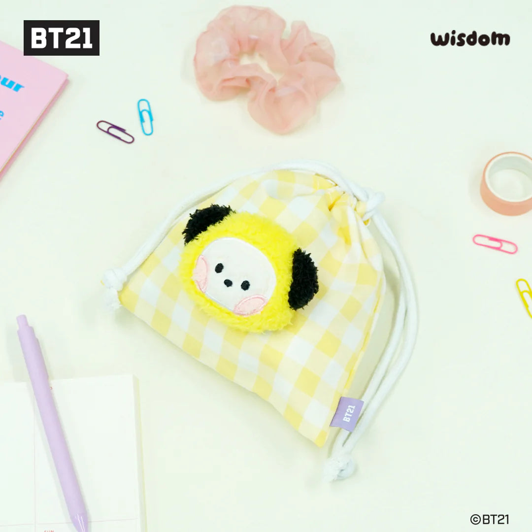 BT21 Minini Face Drawstring Pouch