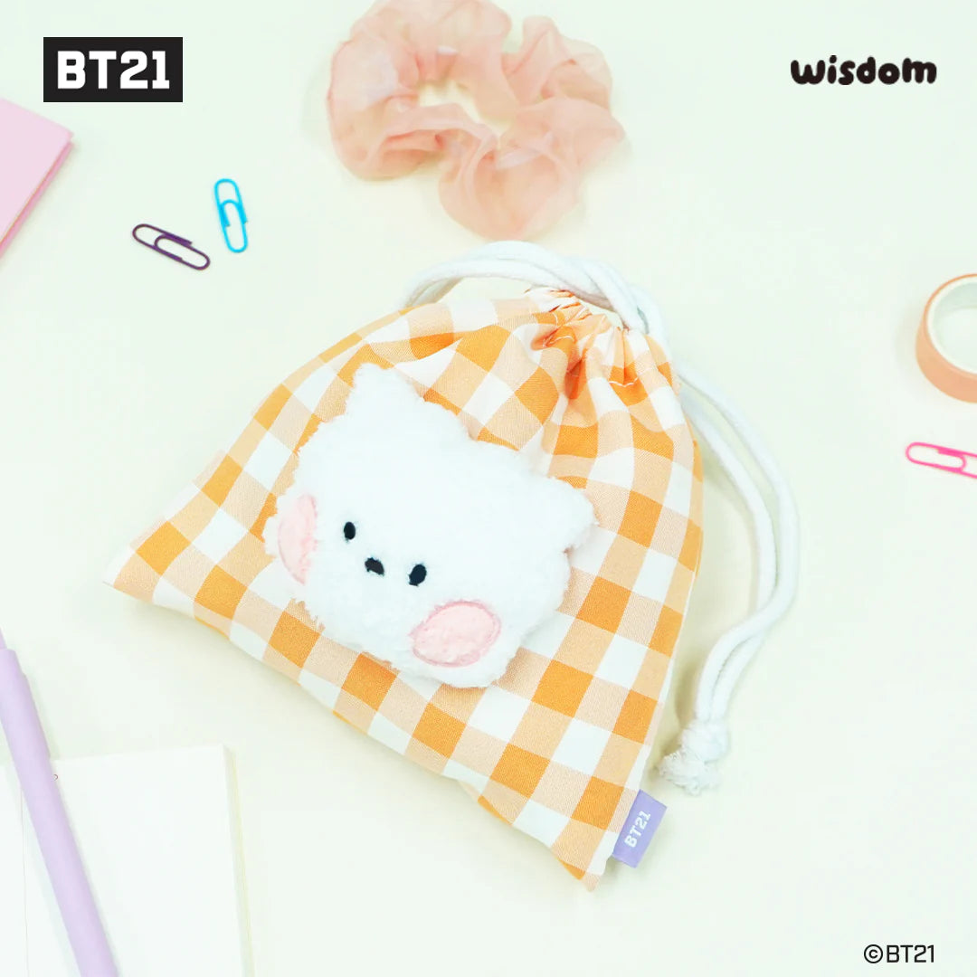 BT21 Minini Face Drawstring Pouch