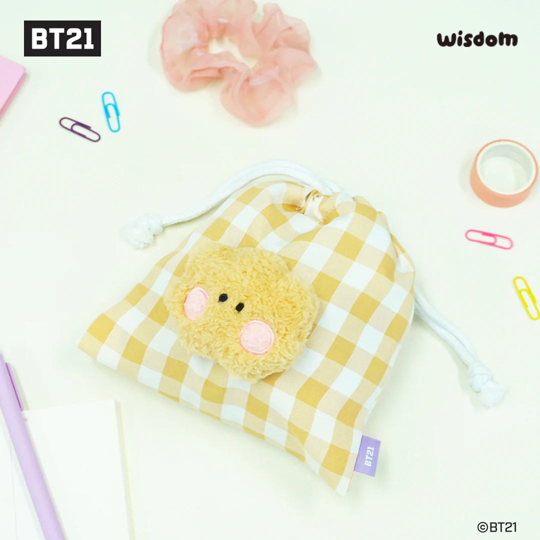 BT21 Minini Face Drawstring Pouch