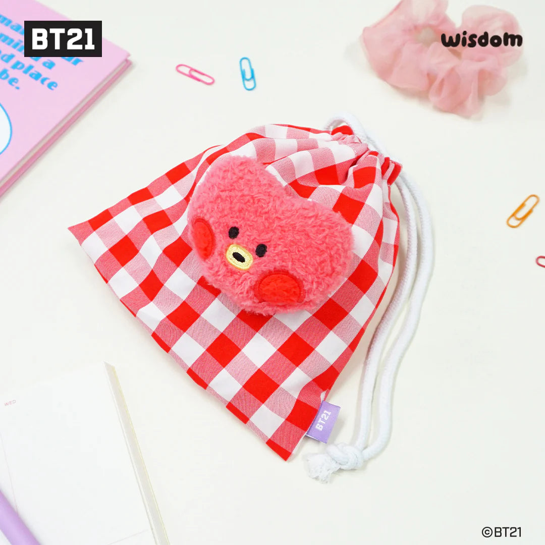 BT21 Minini Face Drawstring Pouch