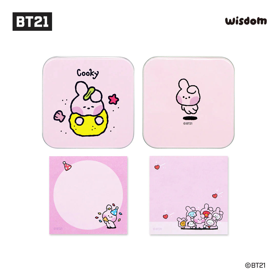 BT21 Minini Tin w/memo paper