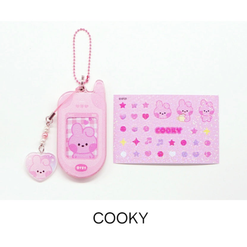 BT21 Retro Phone Keyring + Charm