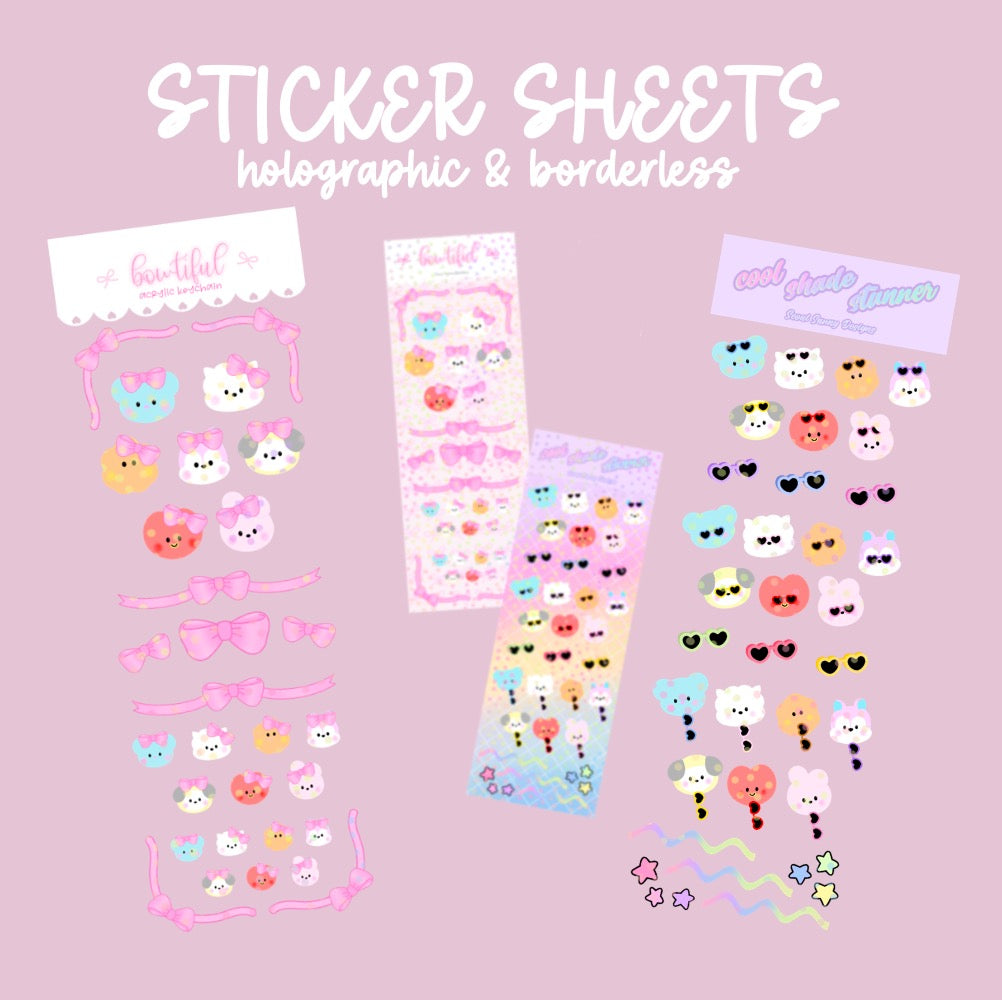 Seoul Sunny Designs BT21 Holographic Sticker Sheets