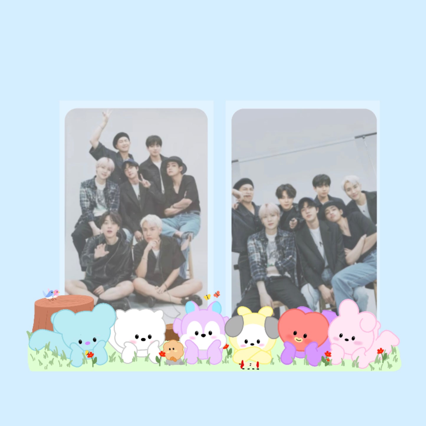 Seoul Sunny Designs Just chillin’ Double Photocard Standee