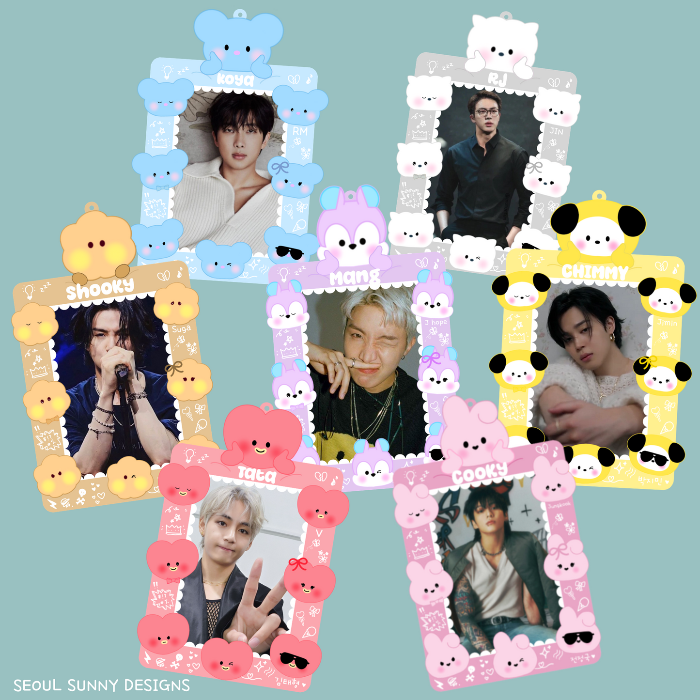 Seoul Sunny Designs BT21 PVC Photocard Holder