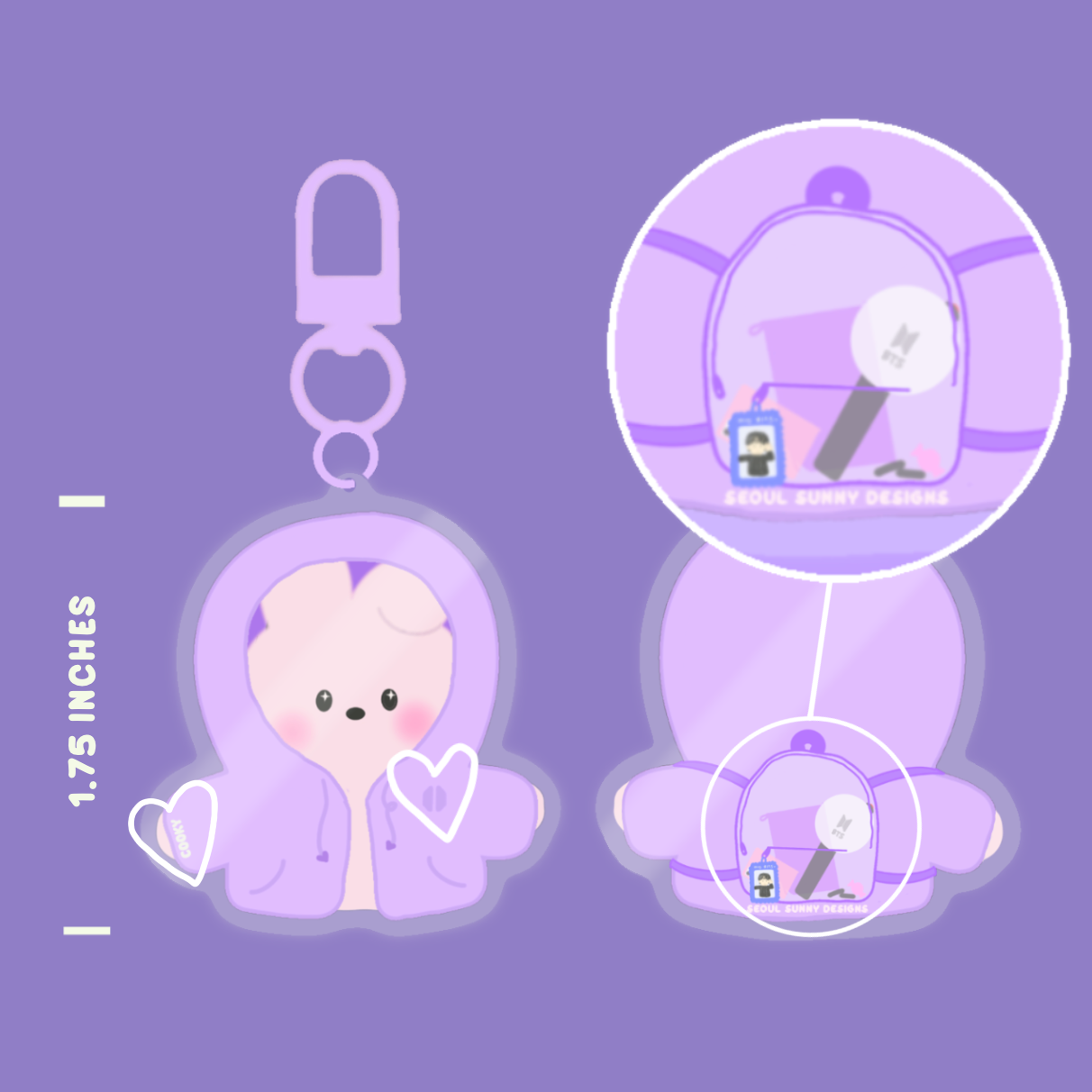 Seoul Sunny Designs BT21 Army Keychain