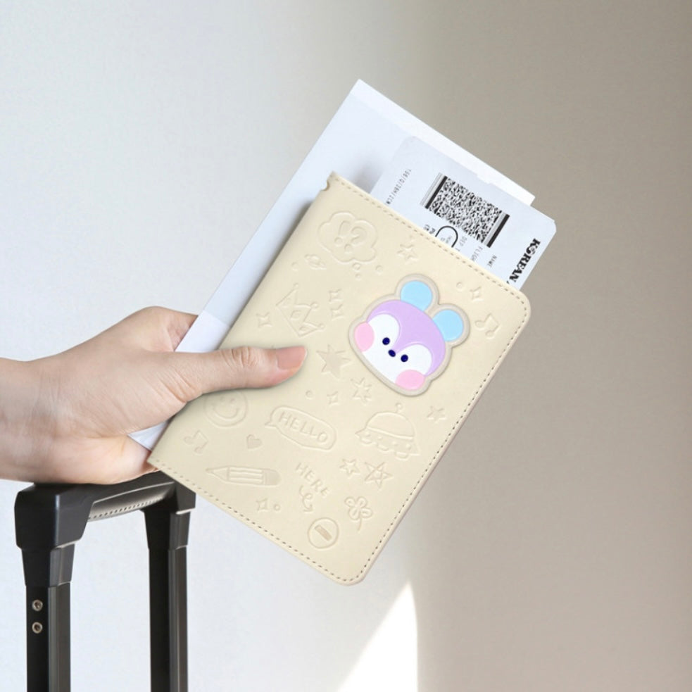 BT21 Minini Leather Patch Passport Cover