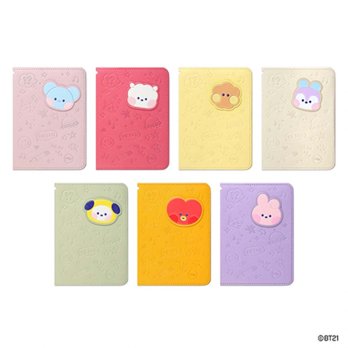 BT21 Minini Leather Patch Passport Cover