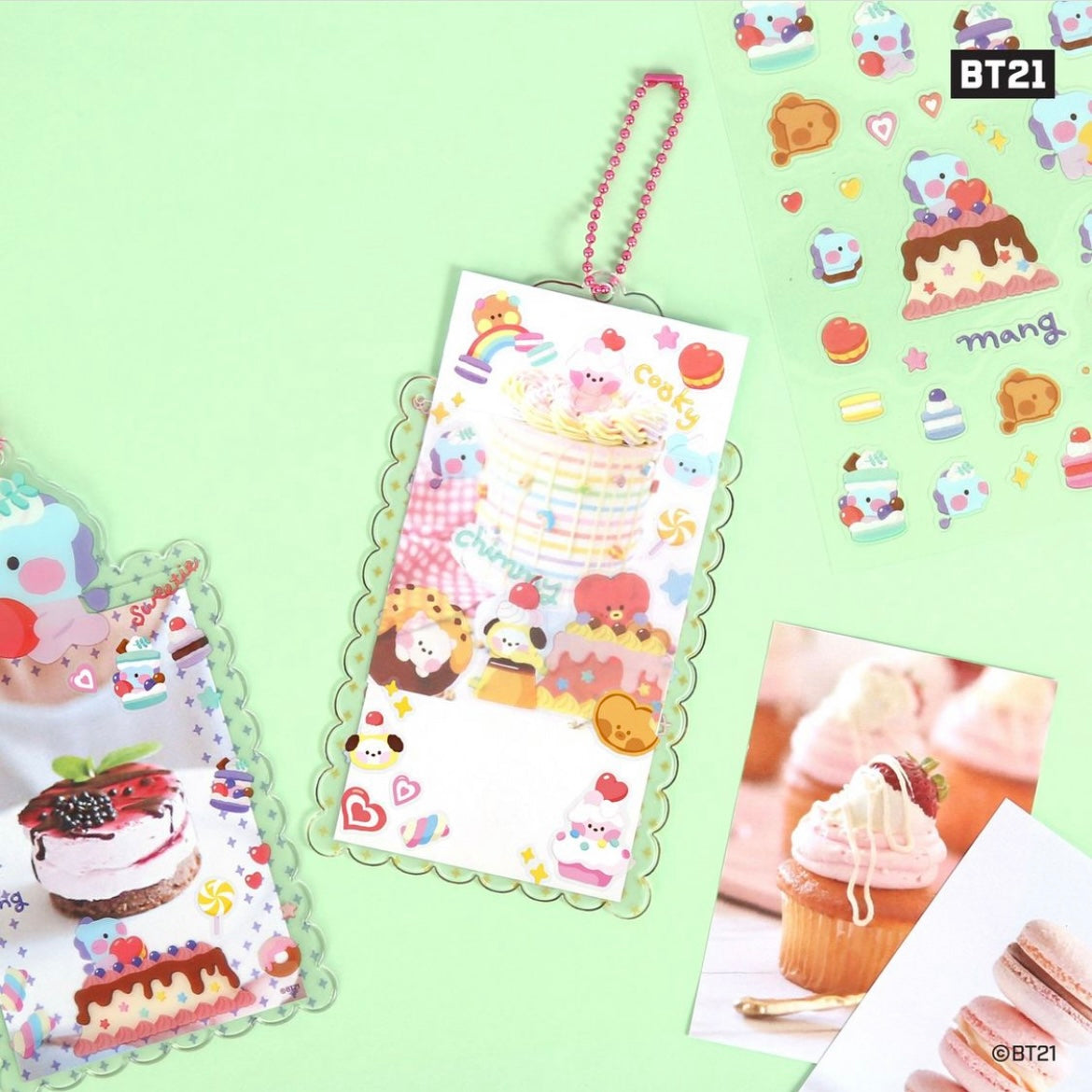 BT21 Sweetie Minini Photocard Holders Keyring