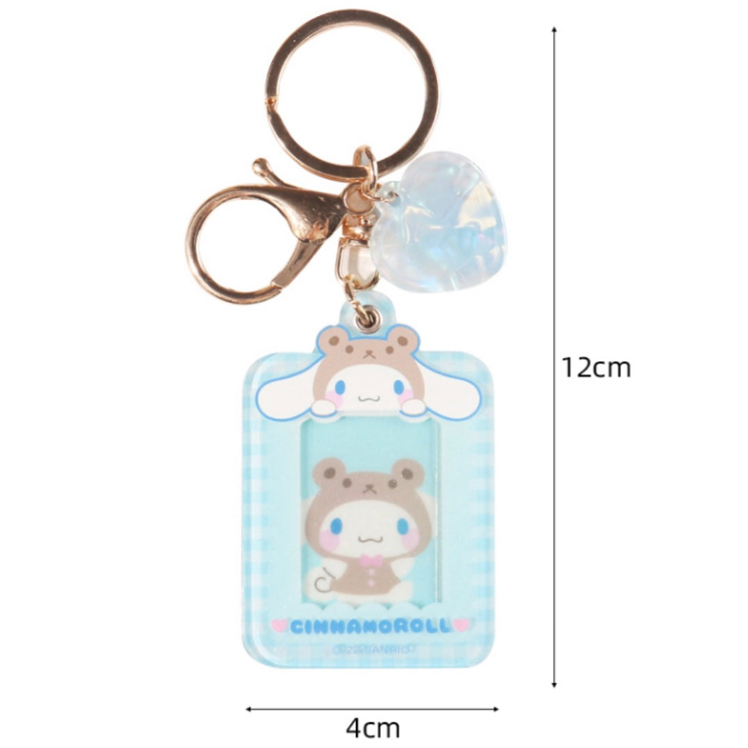 Sanrio Acrylic Mini Photocard Holder Keyring