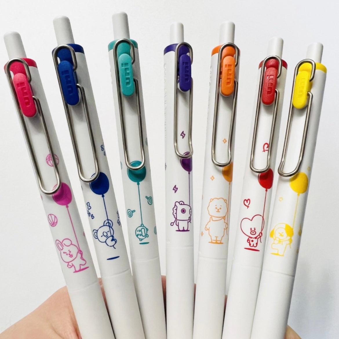 Uni-Ball One BT21 8 Color Set 0.38