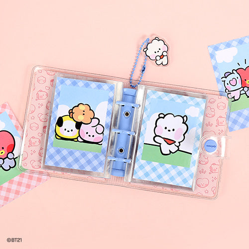BT21 Minini Photo cards Binder w/key charm