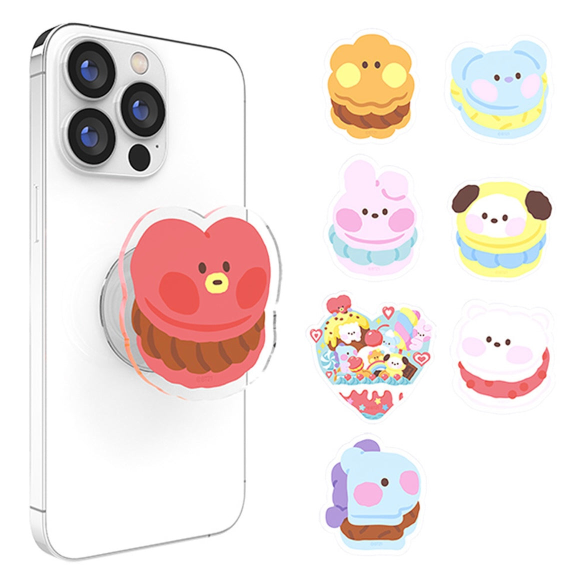 BT21 sweetie Macaron Griptok Popsocket