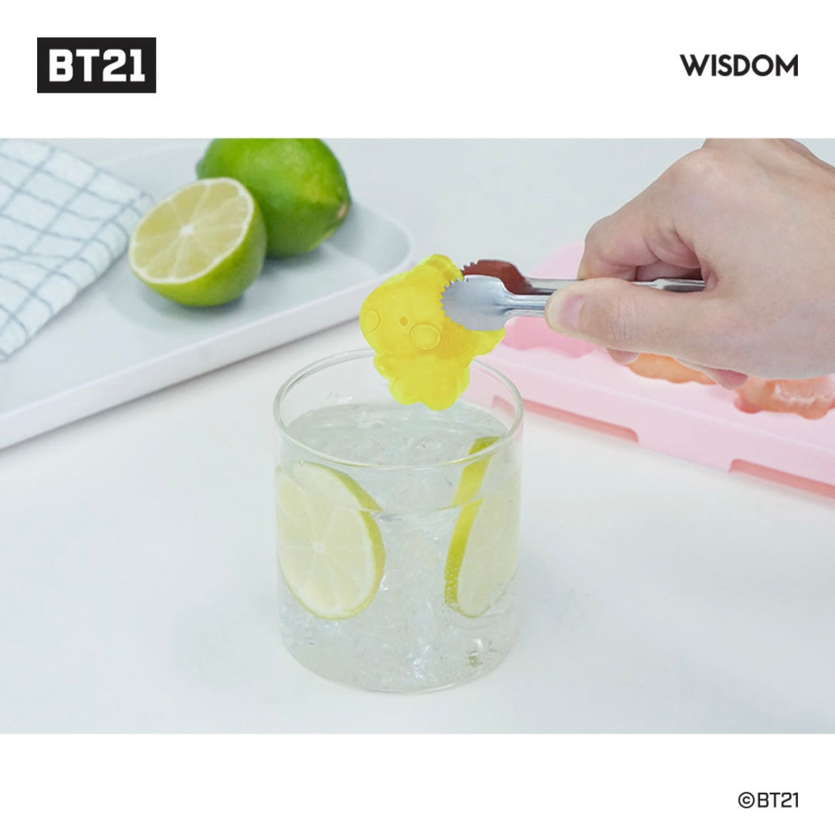 BT21 Minini Ice Cube Trays Silicone Mold for Chocolate Candy Ice