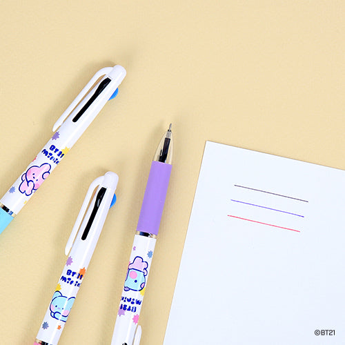 BT21 Minini 3 Color Ball Pen
