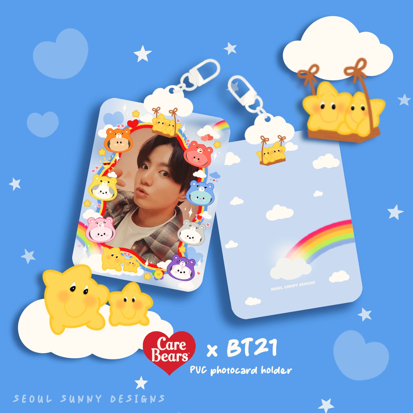 Carebear x BT21 PVC Photocard Holder