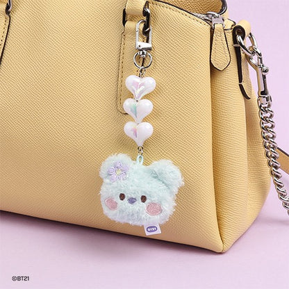 [3rd PREORDER] BT21 Minini Beads Plush (Face) Keyring