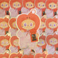 Big into energy Luck labubu x BT21 Holographic Sticker