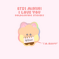 BT21 Minini I Love You Holographic Stickers