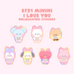 BT21 Minini I Love You Holographic Stickers