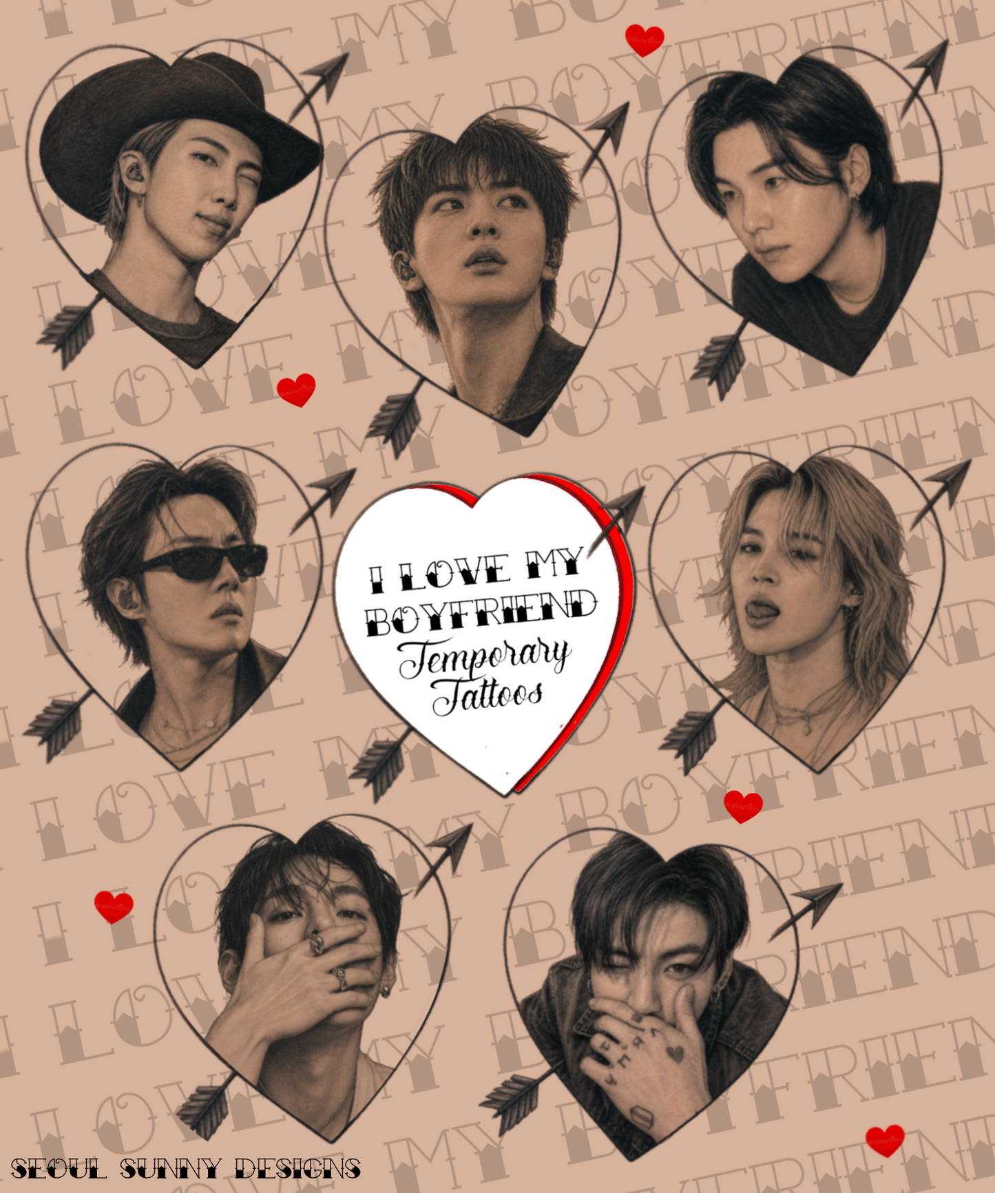 [PREORDER] BTS Temporary Tattoos
